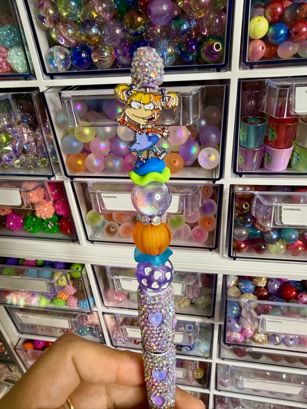 Rhinestone Glittery Beaded Pens - Picture 2 of 2